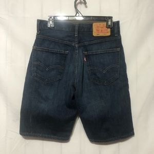 Levis 569 Blue Jean Shorts Mens 29 Loose Fit Medium Wash Denim